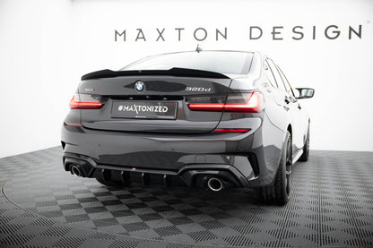 Heckansatz Diffusor passend für BMW 3er M-Paket G20 / G21 schwarz Hochglanz