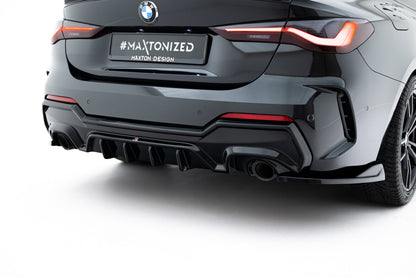 Heckansatz Diffusor passend für BMW 4er M-Paket G22 / G23 / G22 FL / G23 FL schwarz Hochglanz