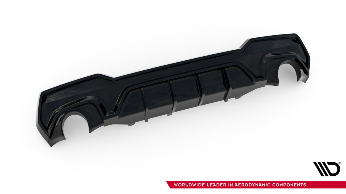 Heckansatz Diffusor passend für BMW 4er M-Paket G22 / G23 / G22 FL / G23 FL schwarz Hochglanz