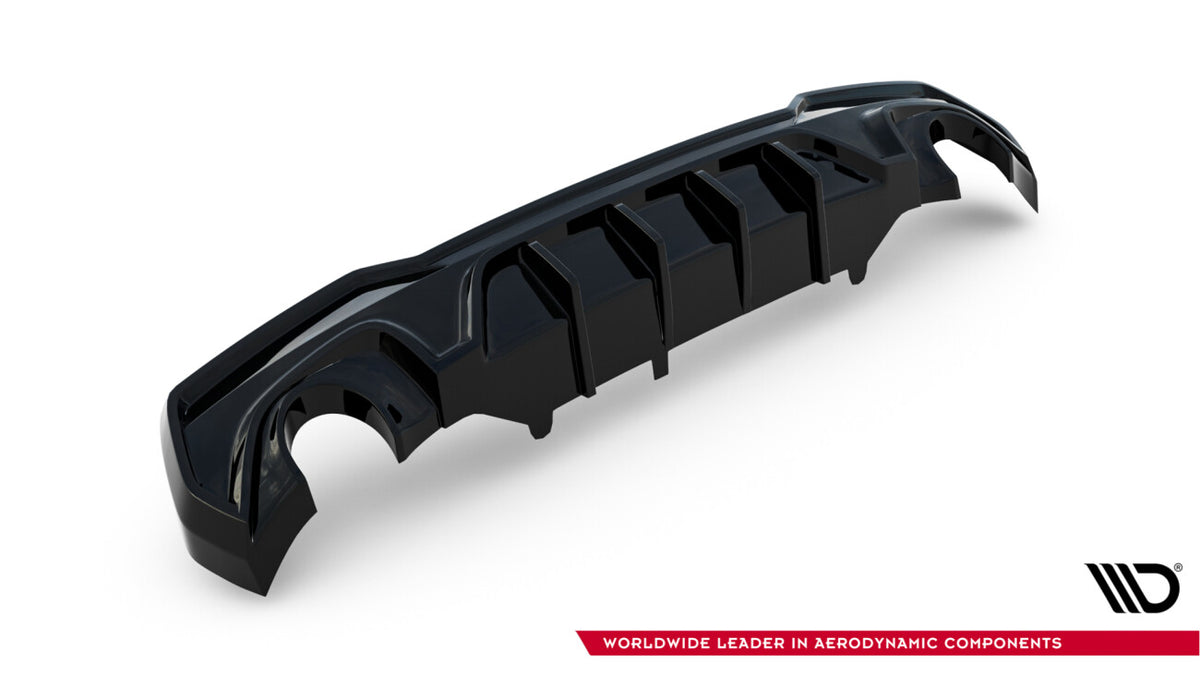 Heckansatz Diffusor passend für BMW 4er M-Paket G22 / G23 / G22 FL / G23 FL schwarz Hochglanz