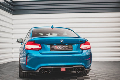 Heckansatz Diffusor passend für BMW M2 F87 schwarz Hochglanz