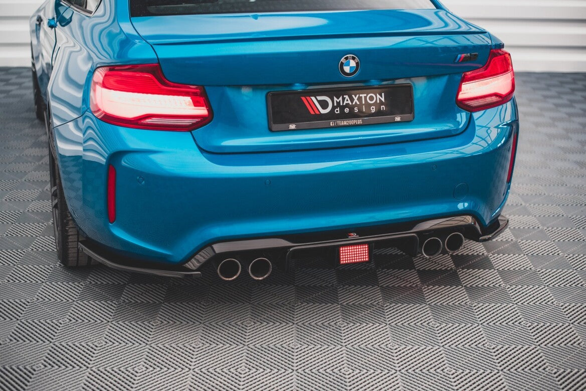 Heckansatz Diffusor passend für BMW M2 F87 schwarz Hochglanz