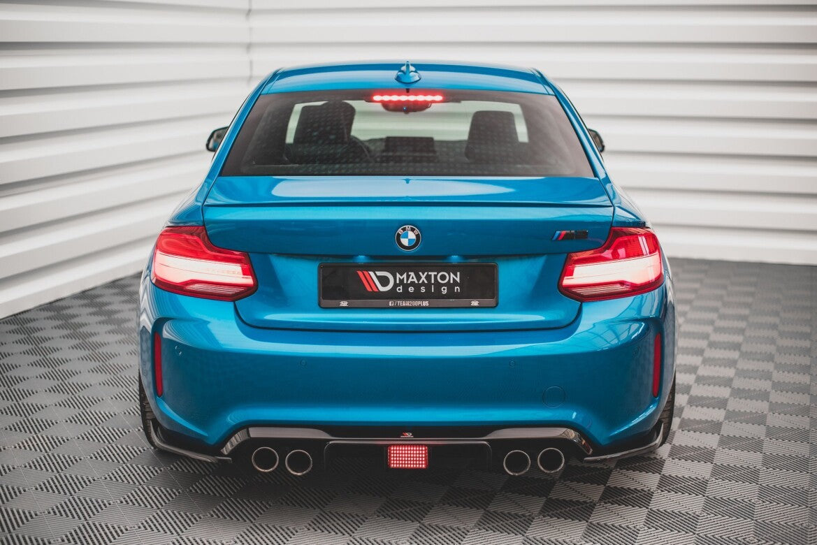 Heckansatz Diffusor passend für BMW M2 F87 schwarz Hochglanz