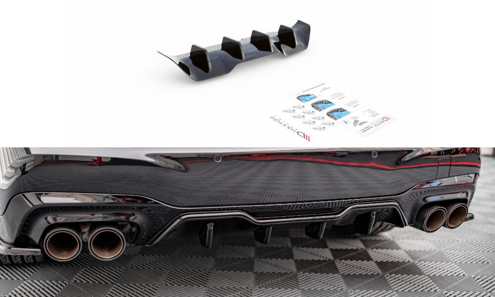 Heckansatz Diffusor passend für BMW M235i Gran Coupe F44 schwarz Hochglanz