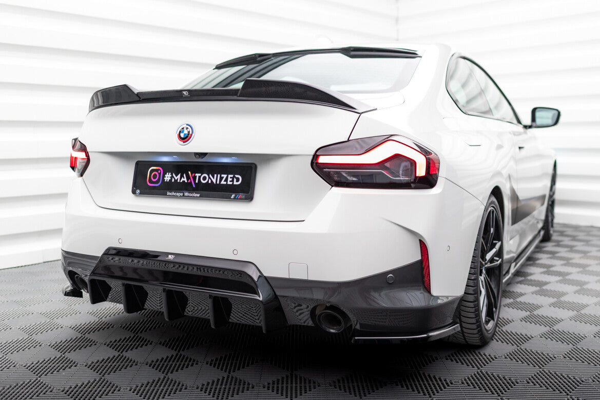 Heckansatz Diffusor passend für BMW M240i Coupe G42 schwarz Hochglanz
