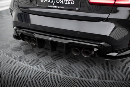 Heckansatz Diffusor passend für BMW M3 Limousine / Touring G80 / G81 schwarz Hochglanz