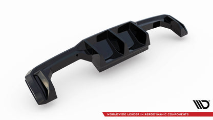 Heckansatz Diffusor passend für BMW M3 Limousine / Touring G80 / G81 schwarz Hochglanz