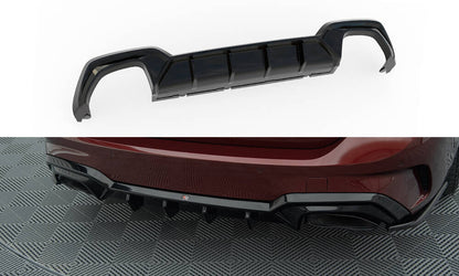 Heckansatz Diffusor passend für BMW M340i G20 / G21 schwarz Hochglanz mit AHK