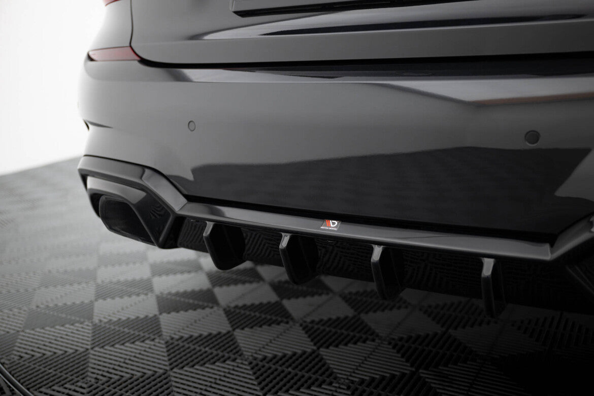 Heckansatz Diffusor passend für BMW M340i G20 / G21 schwarz Hochglanz