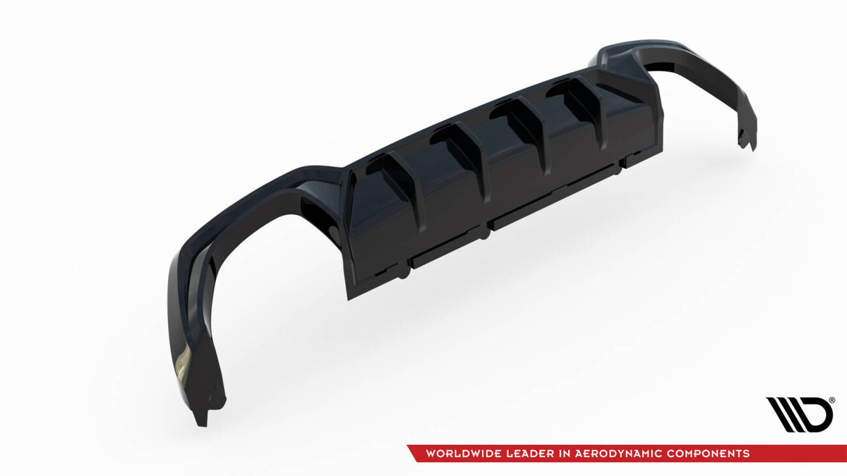 Heckansatz Diffusor passend für BMW M340i G20 / G21 schwarz Hochglanz