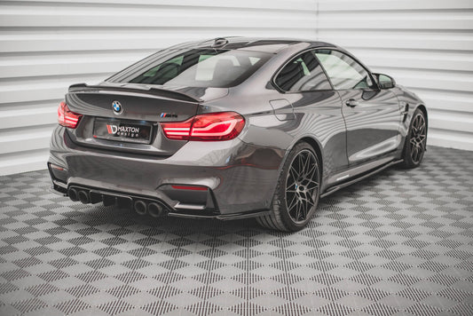 Heckansatz Diffusor passend für BMW M4 F82 schwarz Hochglanz