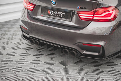 Heckansatz Diffusor passend für BMW M4 F82 schwarz Hochglanz