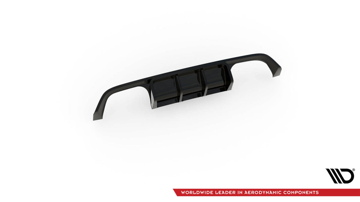 Heckansatz Diffusor passend für BMW M4 F82 schwarz Hochglanz