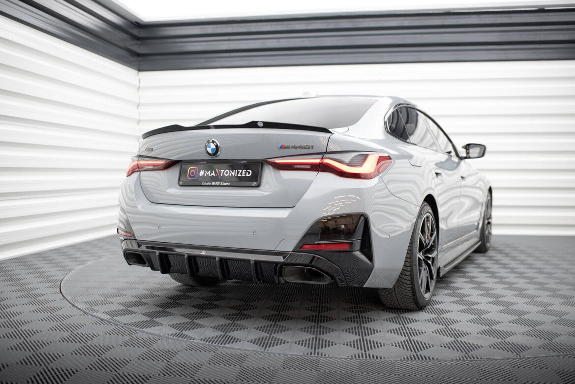 Heckansatz Diffusor passend für BMW M440i Gran Coupe G26 schwarz Hochglanz