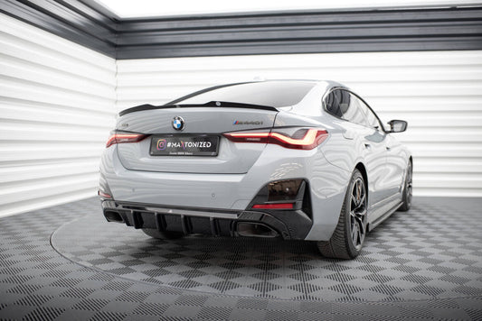 Heckansatz Diffusor passend für BMW M440i Gran Coupe G26 schwarz Hochglanz