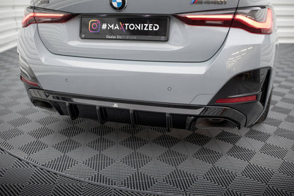 Heckansatz Diffusor passend für BMW M440i Gran Coupe G26 schwarz Hochglanz