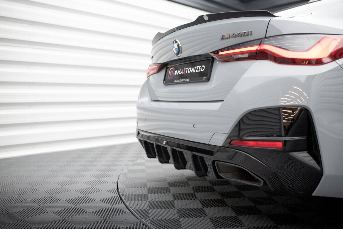Heckansatz Diffusor passend für BMW M440i Gran Coupe G26 schwarz Hochglanz