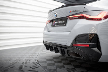Heckansatz Diffusor passend für BMW M440i Gran Coupe G26 schwarz Hochglanz