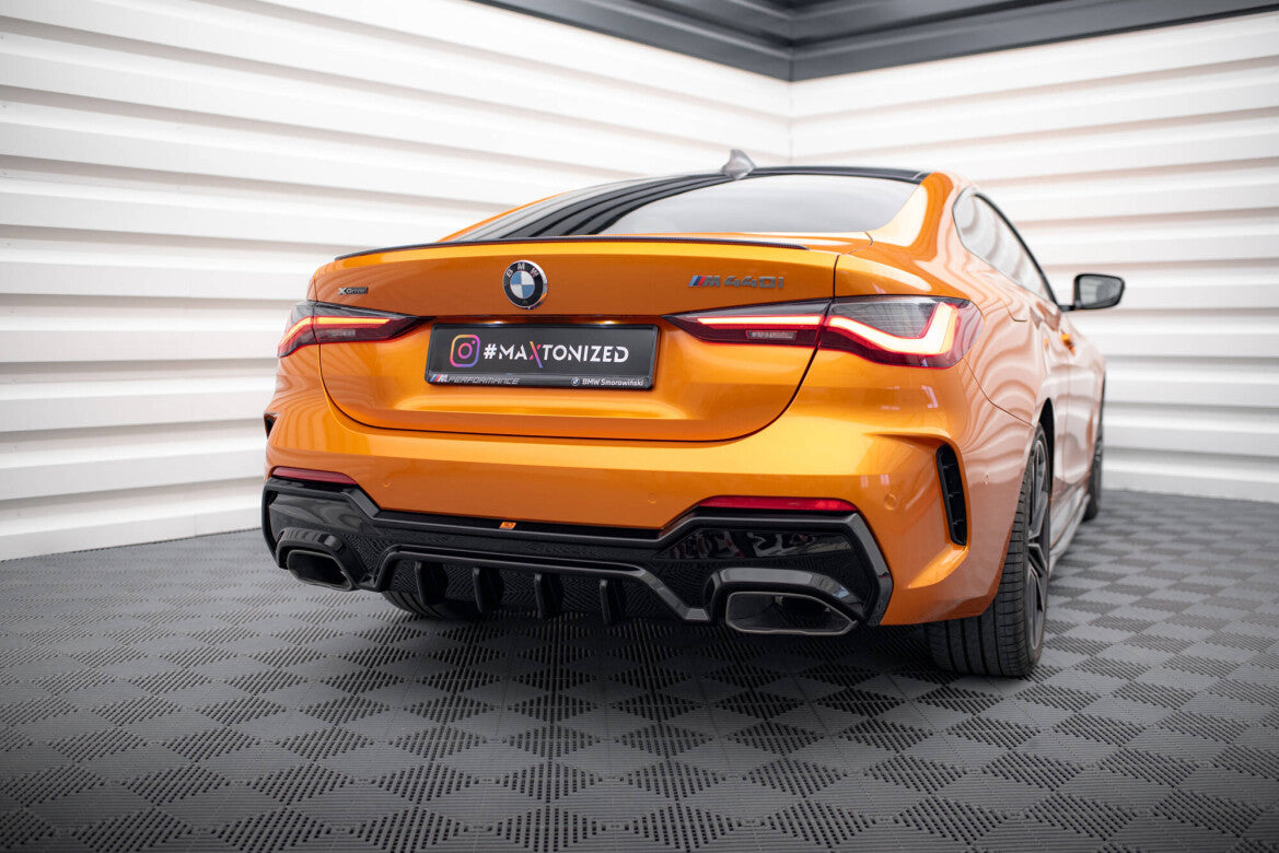 Heckansatz Diffusor passend für BMW M440i / M440d G22 / G23 / G22 FL / G23 FL schwarz Hochglanz