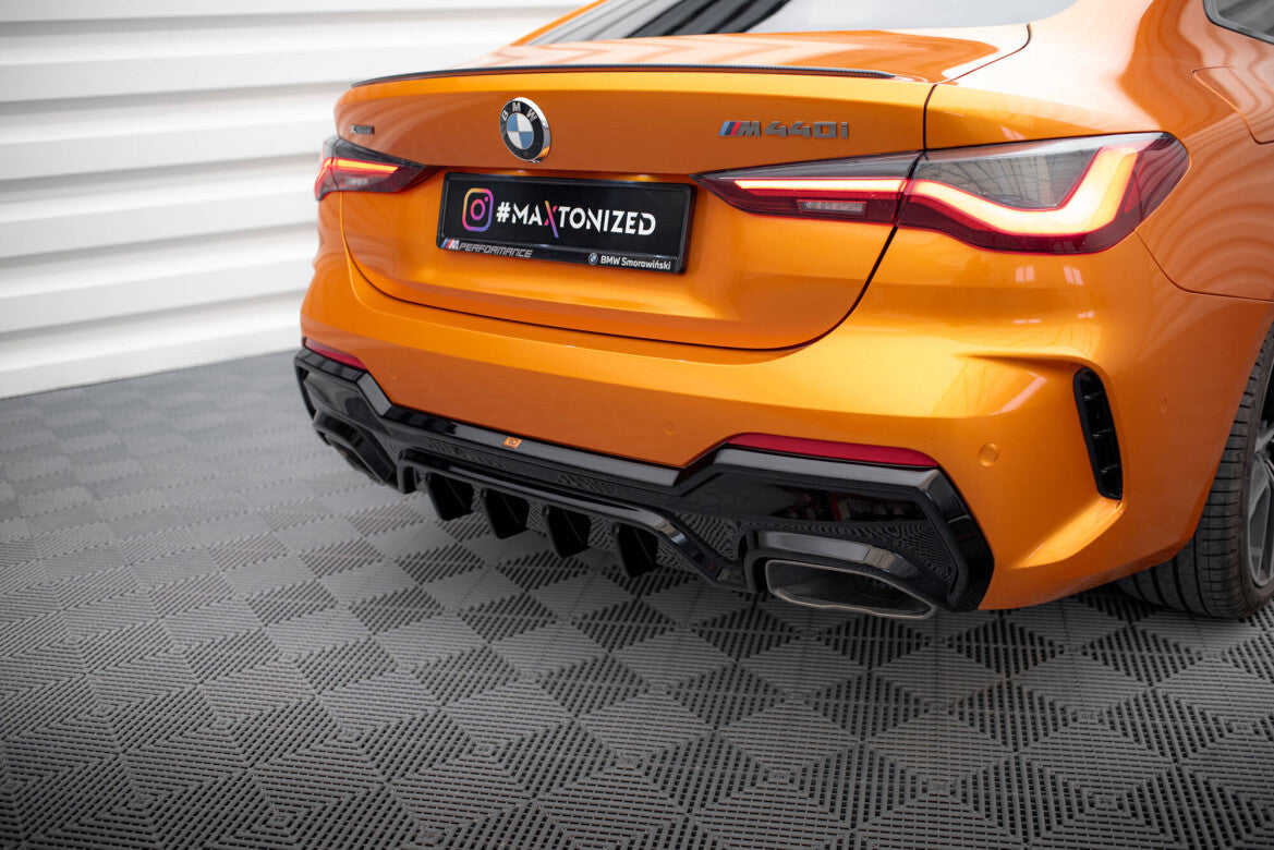 Heckansatz Diffusor passend für BMW M440i / M440d G22 / G23 / G22 FL / G23 FL schwarz Hochglanz