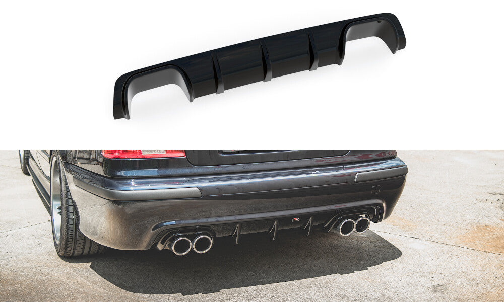 Heckansatz Diffusor passend für BMW M5 / 5 M-Paket E39 schwarz Hochglanz