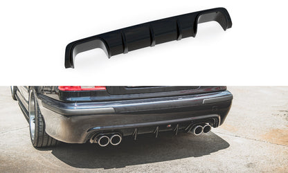Heckansatz Diffusor passend für BMW M5 / 5 M-Paket E39 schwarz Hochglanz