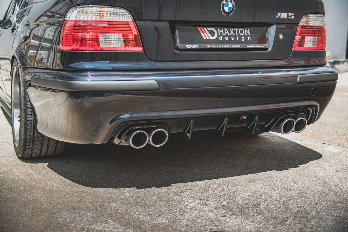 Heckansatz Diffusor passend für BMW M5 / 5 M-Paket E39 schwarz Hochglanz