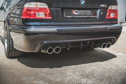 Heckansatz Diffusor passend für BMW M5 / 5 M-Paket E39 schwarz Hochglanz