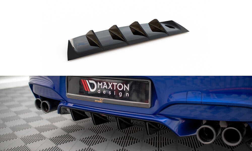 Heckansatz Diffusor passend für BMW M6 Gran Coupe / Coupe / Cabriolet F06 / F13 / F12 schwarz Hochglanz