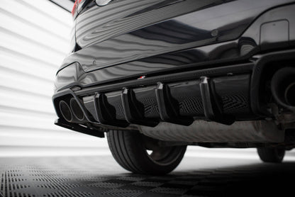 Heckansatz Diffusor passend für BMW X3 M F97 / F97 FL schwarz Hochglanz