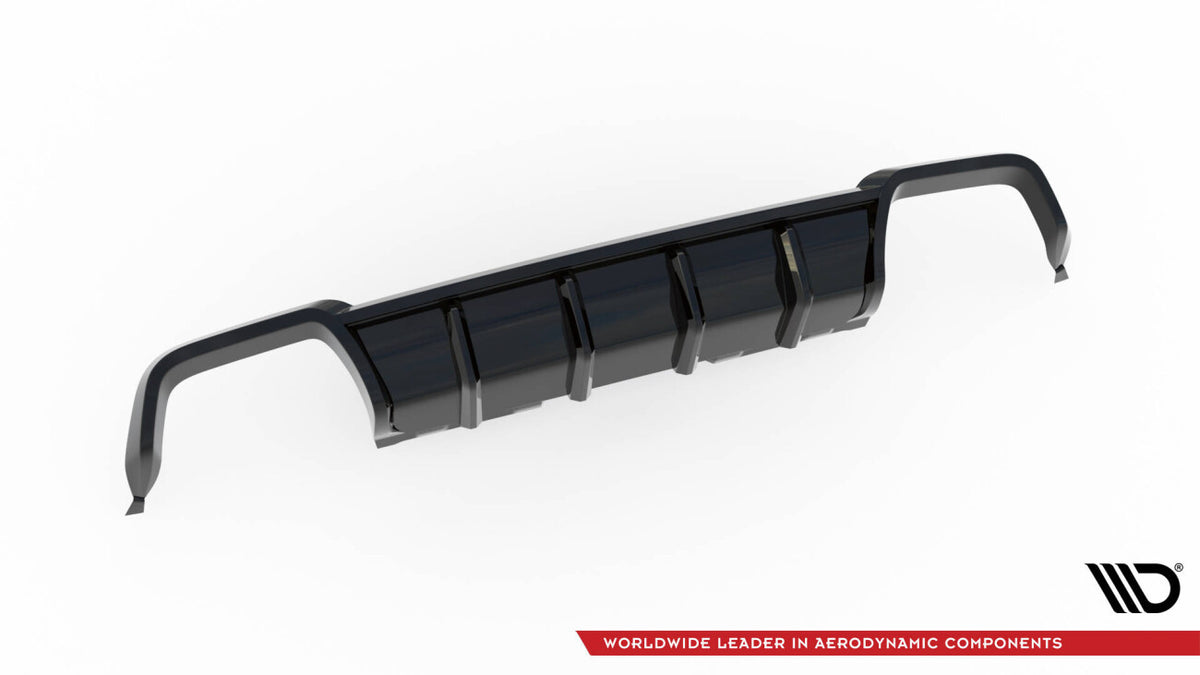Heckansatz Diffusor passend für BMW X3 M F97 / F97 FL schwarz Hochglanz