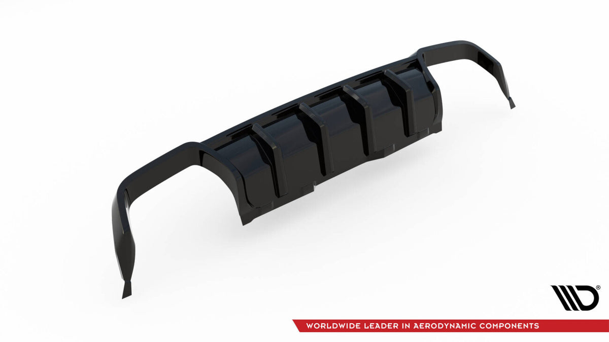 Heckansatz Diffusor passend für BMW X3 M F97 / F97 FL schwarz Hochglanz