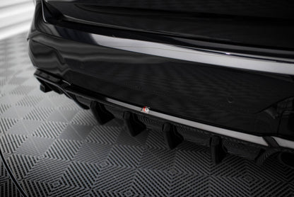 Heckansatz Diffusor passend für BMW X3 M F97 / F97 FL schwarz Hochglanz