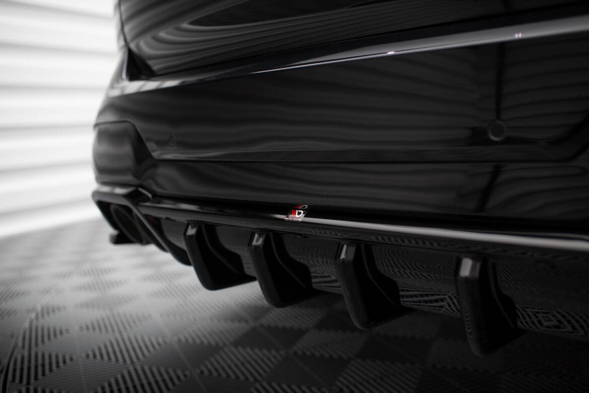 Heckansatz Diffusor passend für BMW X3 M F97 / F97 FL schwarz Hochglanz
