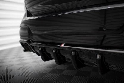 Heckansatz Diffusor passend für BMW X3 M F97 / F97 FL schwarz Hochglanz