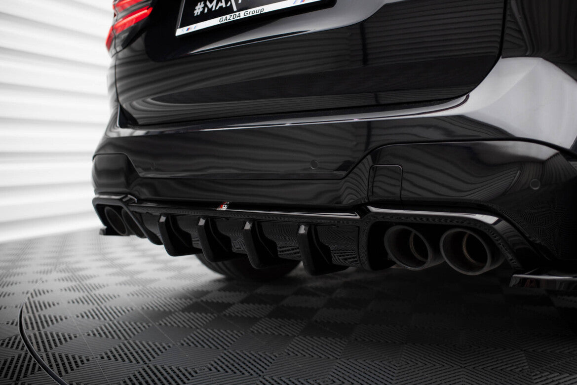 Heckansatz Diffusor passend für BMW X3 M F97 / F97 FL schwarz Hochglanz