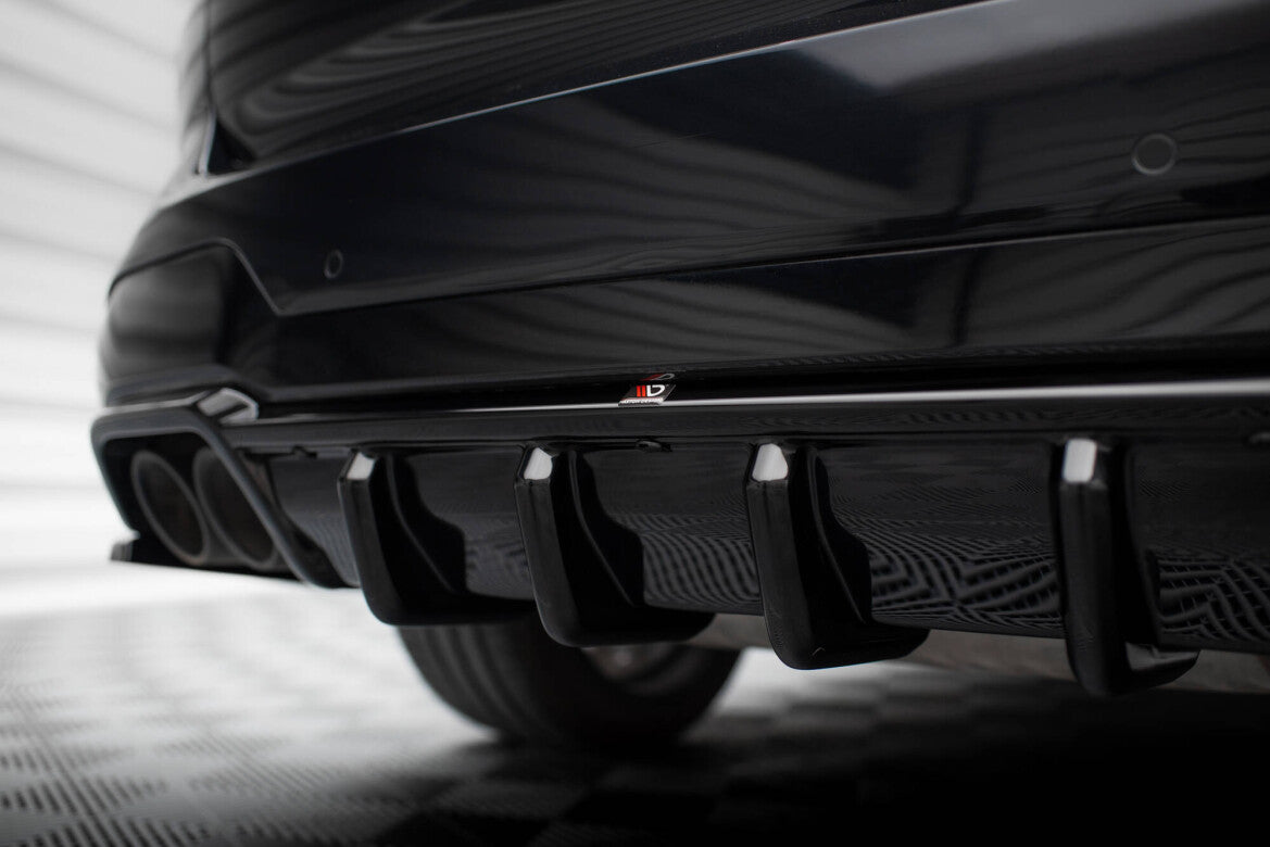 Heckansatz Diffusor passend für BMW X3 M F97 / F97 FL schwarz Hochglanz