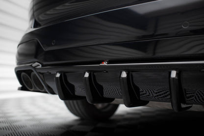 Heckansatz Diffusor passend für BMW X3 M F97 / F97 FL schwarz Hochglanz