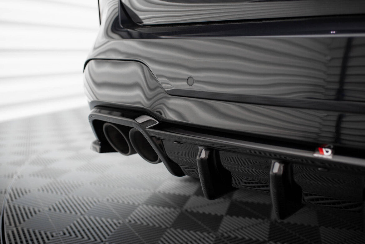 Heckansatz Diffusor passend für BMW X3 M F97 / F97 FL schwarz Hochglanz