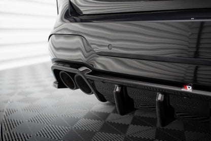 Heckansatz Diffusor passend für BMW X3 M F97 / F97 FL schwarz Hochglanz