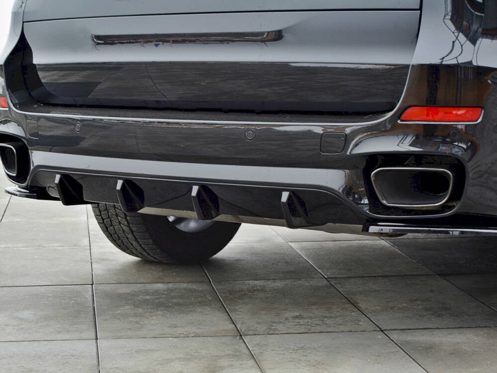 Heckansatz Diffusor passend für BMW X5 F15 M Paket schwarz Hochglanz