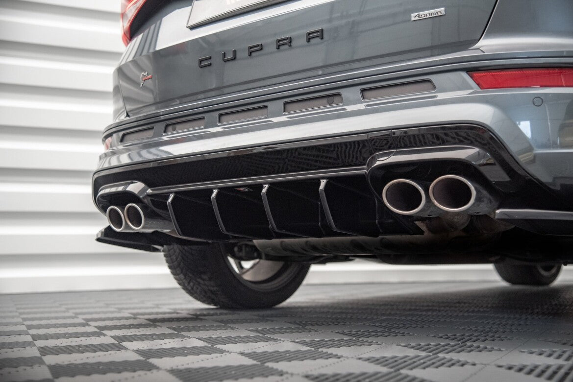 Heckansatz Diffusor passend für CUPRA Ateca Mk1 / Mk1 FL schwarz Hochglanz