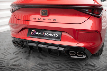 Heckansatz Diffusor passend für CUPRA Leon Hatchback Mk1 schwarz Hochglanz