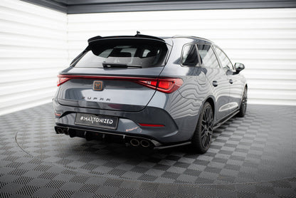Heckansatz Diffusor passend für CUPRA Leon ST Mk1 FL schwarz Hochglanz