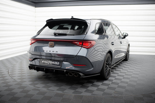 Heckansatz Diffusor passend für CUPRA Leon ST Mk1 FL schwarz Hochglanz