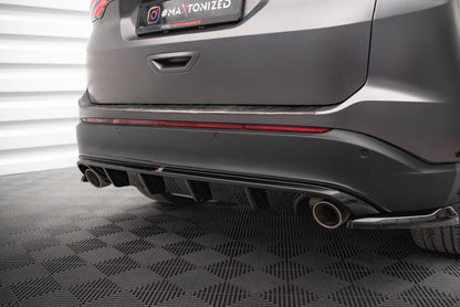 Heckansatz Diffusor passend für Ford Edge Mk2 schwarz Hochglanz