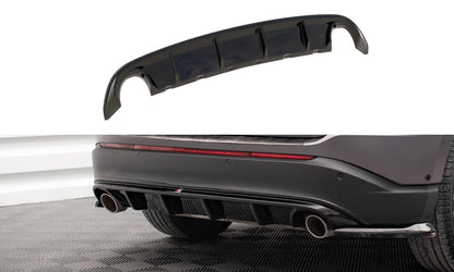 Heckansatz Diffusor passend für Ford Edge Mk2 schwarz Hochglanz