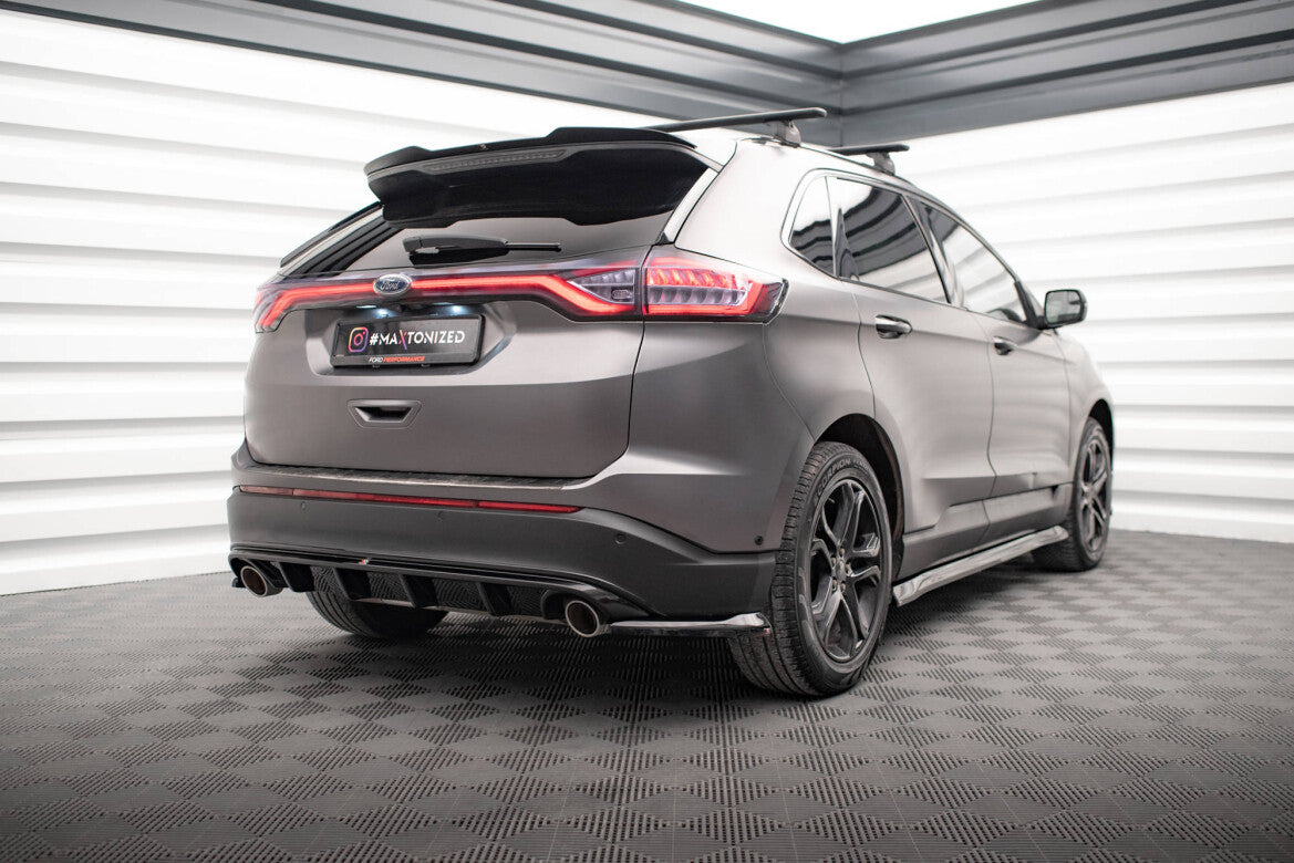 Heckansatz Diffusor passend für Ford Edge Mk2 schwarz Hochglanz