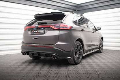 Heckansatz Diffusor passend für Ford Edge Mk2 schwarz Hochglanz
