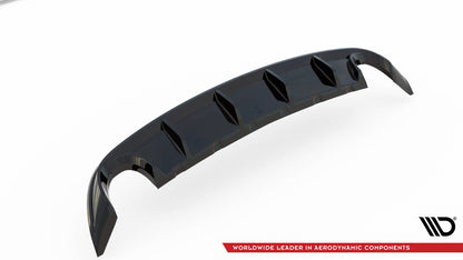 Heckansatz Diffusor passend für Ford Edge Mk2 schwarz Hochglanz